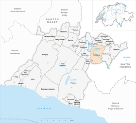 Karte von Palézieux