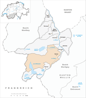 Karte von Salvan
