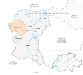 Karte von Schwellbrunn