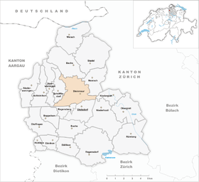 Karte von Steinmaur