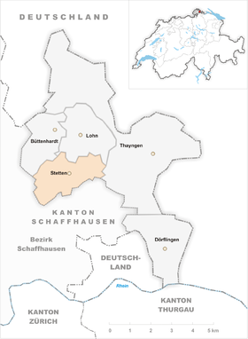 Karte von Stetten