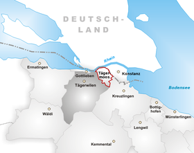 Karte von Tägermoos(Gemeinde Tägerwilen)
