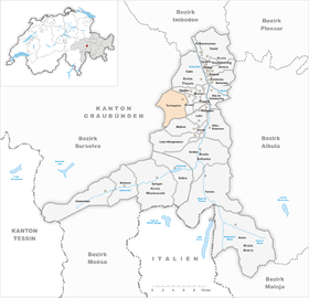 Karte von Tschappina