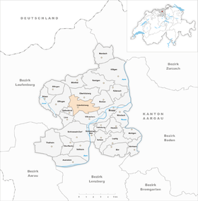 Karte von Unterbözberg