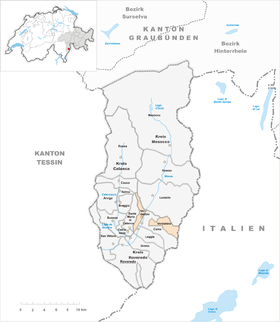 Karte von Verdabbio