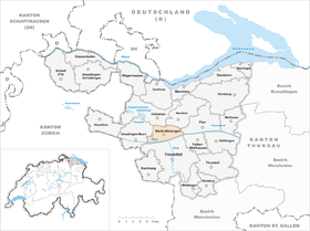 Karte von Warth-Weiningen