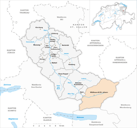 Karte von Wildhaus-Alt St. Johann