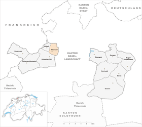 Karte von Witterswil