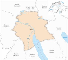 Karte von Zürich