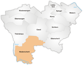 Karte von Niederscherli