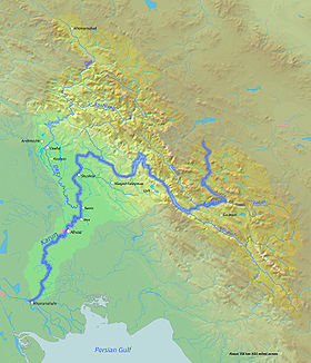 Karte des Karun