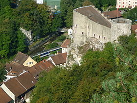 Städtchen Klus mit Burg Alt-Falkenstein