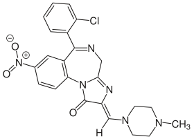 Struktur von Loprazolam