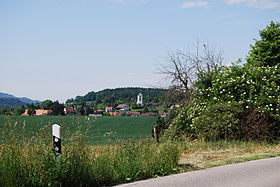 Lostorf von der Verbindungsstrasse von Stüsslingen nach Lostorf aus gesehen