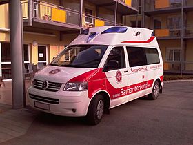 Notfallkrankenwagen in Graz