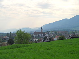 Zentrum von Oberdorf mit Kirche
