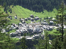 Blick auf Simplon Dorf