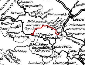 Strecke der Schmalspurbahn Taubenheim–Dürrhennersdorf