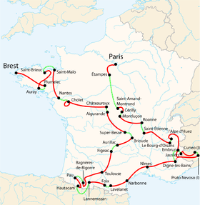 Karte Tour de France 2008
