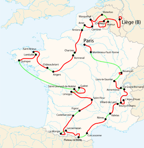 Karte Tour de France 2004