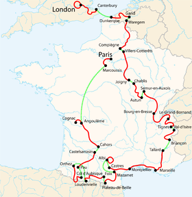 Karte Tour de France 2007