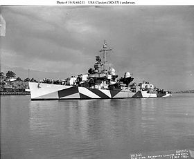 USS Claxton am 13. Mai 1944