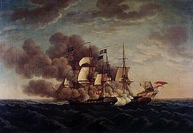 Die USS Constitution besiegt die HMS Guerriere