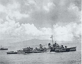 USS Norman Scott während der Landung auf Saipan im Juni 1944
