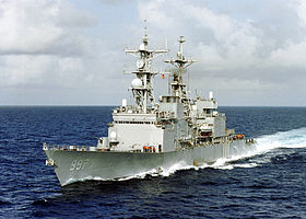 USS Hayler (DD-997) nach Installation des VLS
