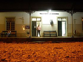 Bahnhof von Vila Nova da Baronia Nachts