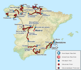 Karte Vuelta a España 2011