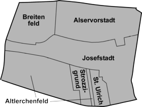Bezirksteile der Josefstadt