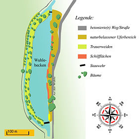 Karte des Wuhlebeckens