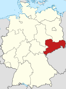 Locator map Saxony in Germany.svg