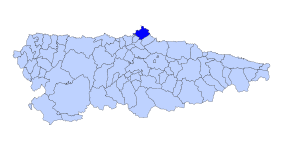 Gozon Asturies map.svg