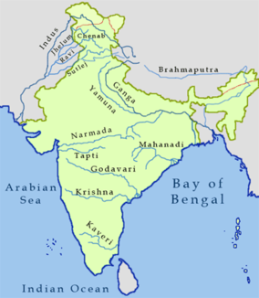 Verlauf der Narmada