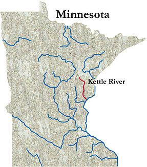 Karte des Kettle Rivers