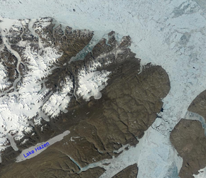 Satellitenbild mit Lake Hazen