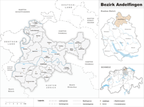 Karte von Bezirk Andelfingen