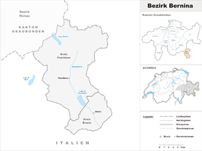 Karte von Distretto di Bernina