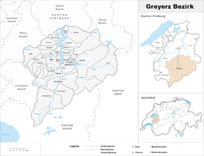 Karte von District de la Gruyère