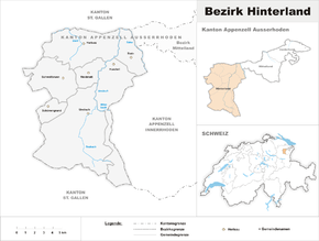 Karte von Bezirk Hinterland