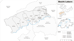 Karte von Bezirk Lebern