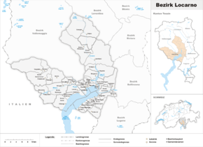 Karte von Distretto di Locarno