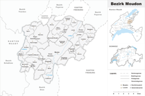 Karte von District de Moudon