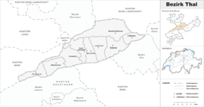 Karte von Bezirk Thal