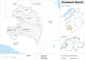 Karte von District de la Veveyse