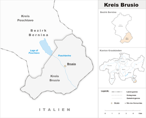 Karte von Brusio