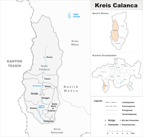 Karte von Calanca