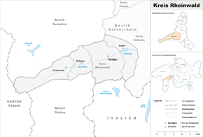Karte von Rheinwald